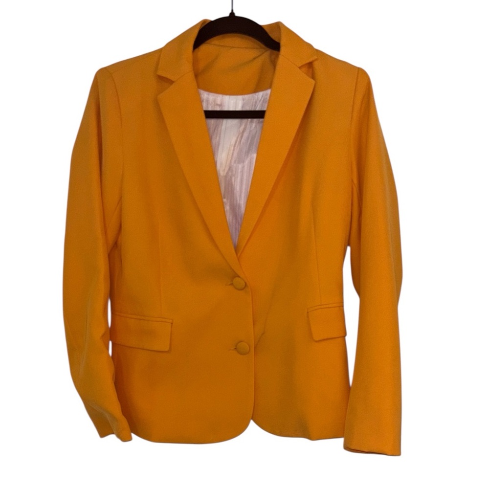 Blazer Vibrant Golden Mustard Yellow Pre Loved - image 1